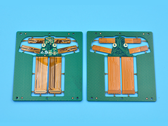 7 Layers Rigid Flex PCB - Vias are Filled With Soldermask