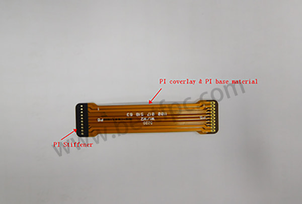 PI base material: For the PI in base material, 1/2mil