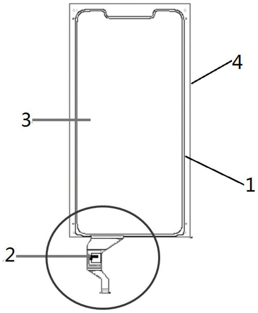 Structure of flexible PCB in mobile phone