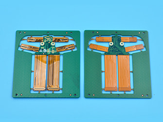 7 Layers Rigid Flex PCB - Vias are Filled With Soldermask