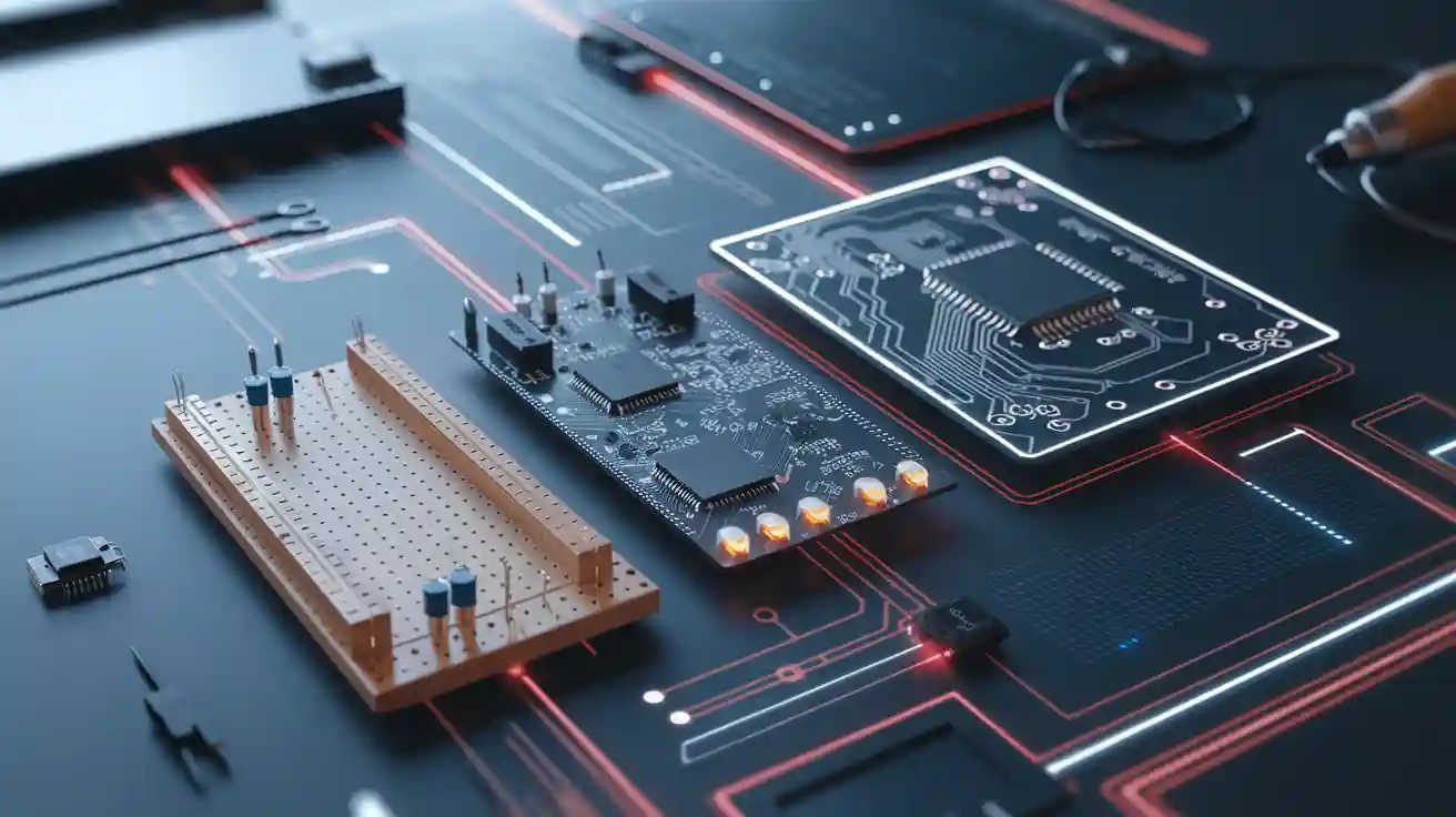 Comparing Breadboards, Perfboards, and PCBs for Modern Electronics Prototyping