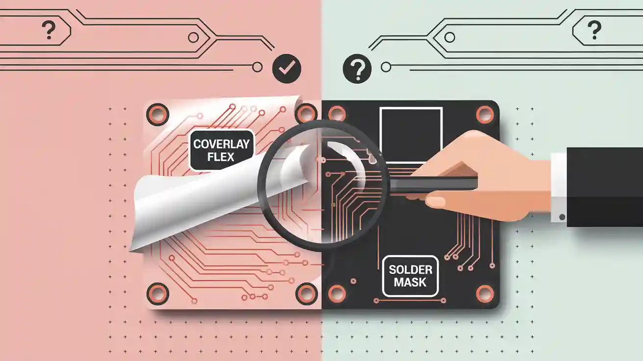 Choosing Between Coverlay Flex and Solder Mask in Flex PCBs