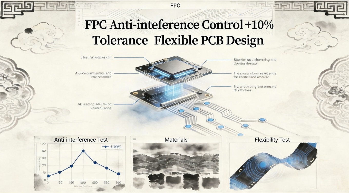 FPC Anti-inteference Control +10% Tolerance Flexible PCB Design