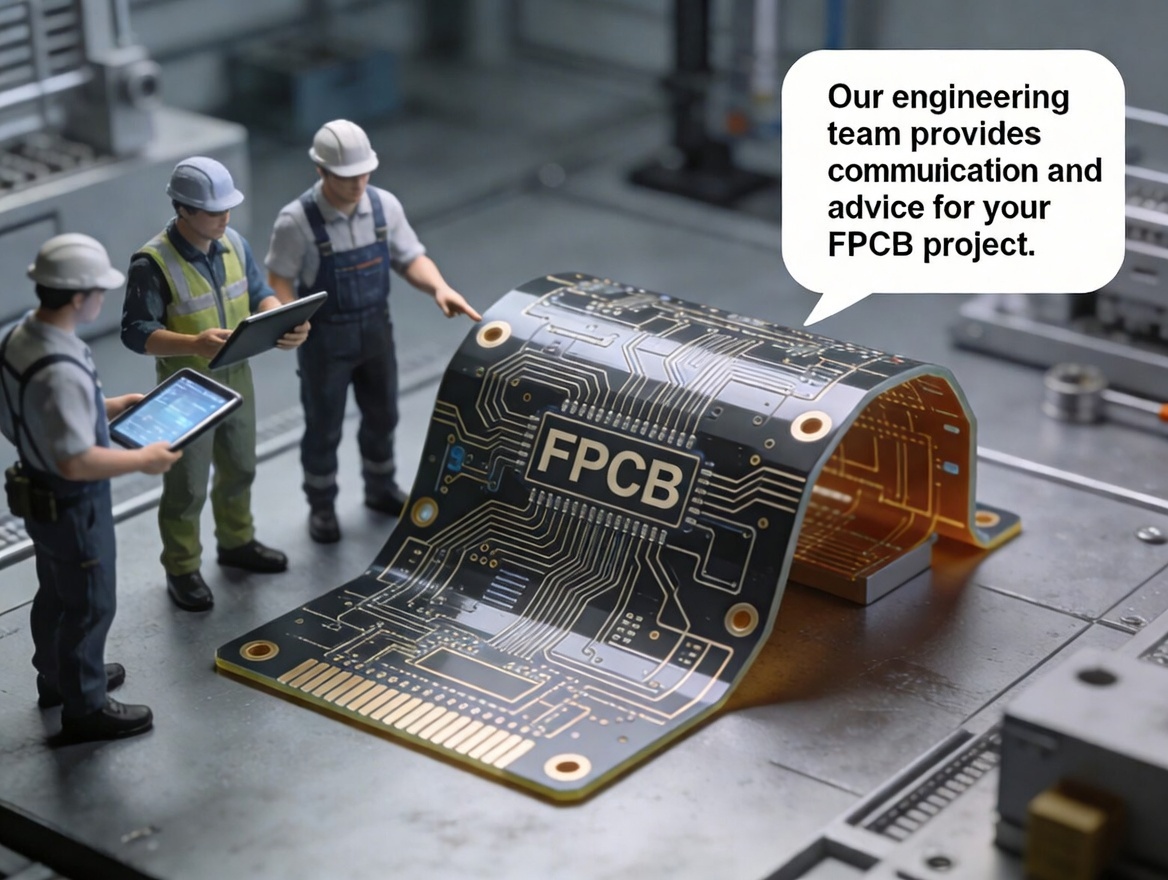 Our engineering team provides communication and advice for your FPCB project