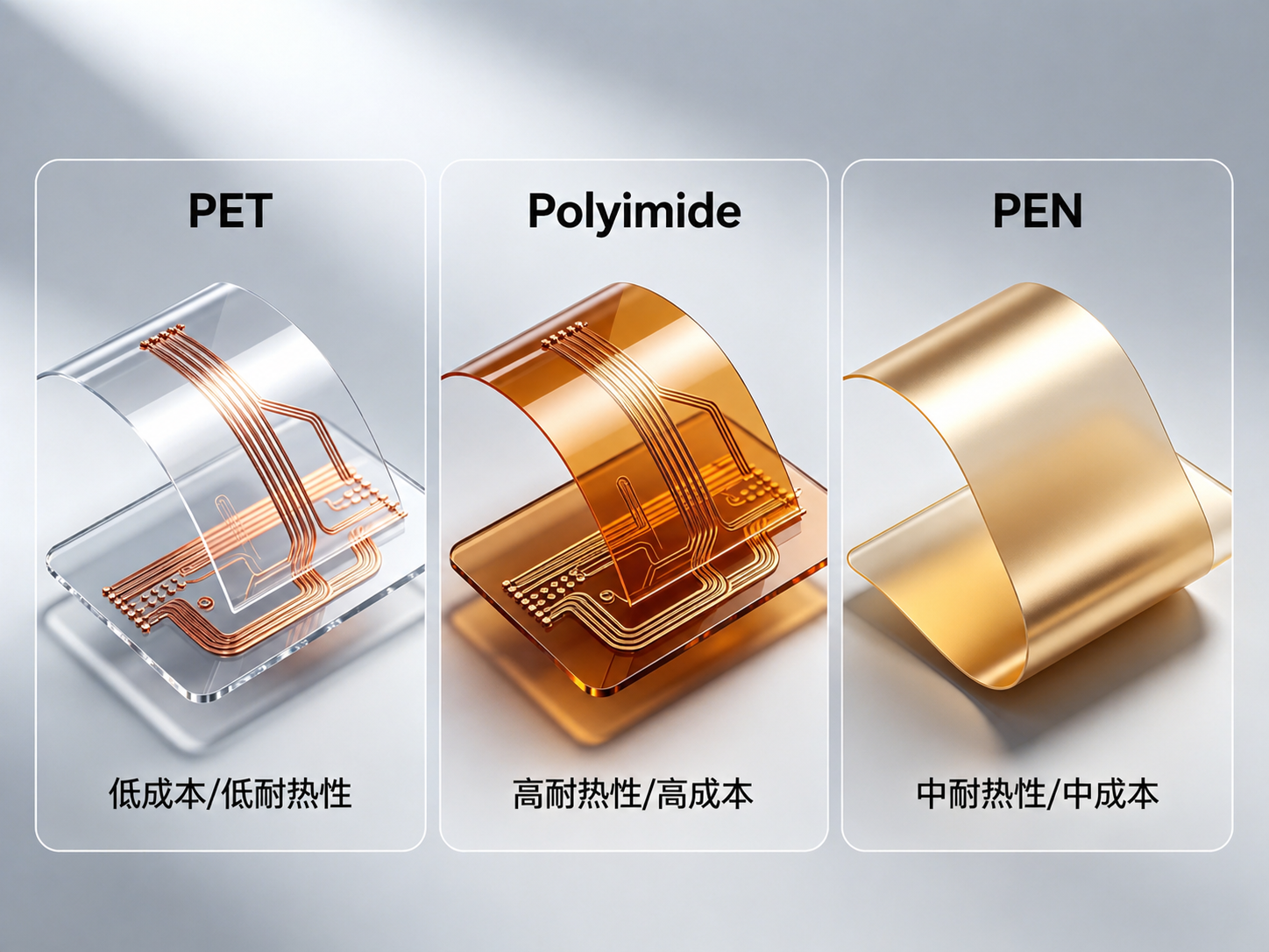 PET vs. Polyimide vs. PEN