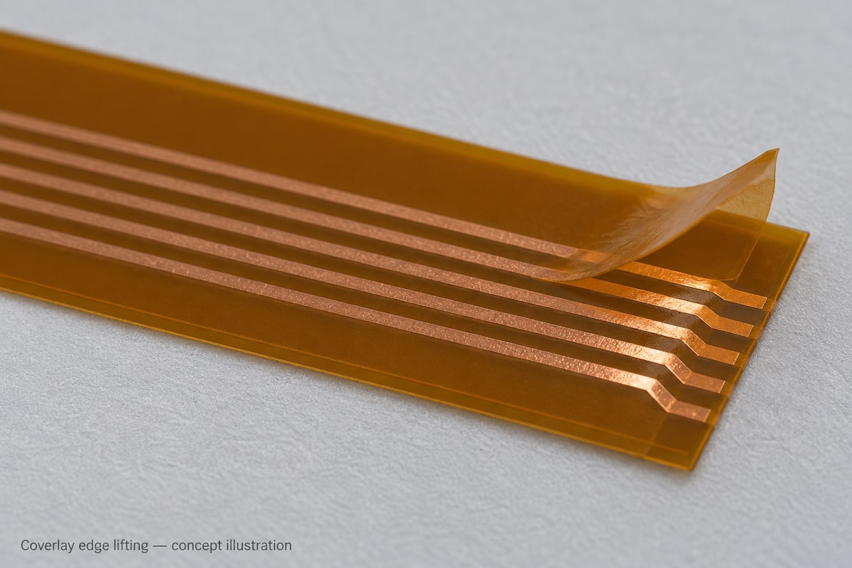 flex PCB delamination