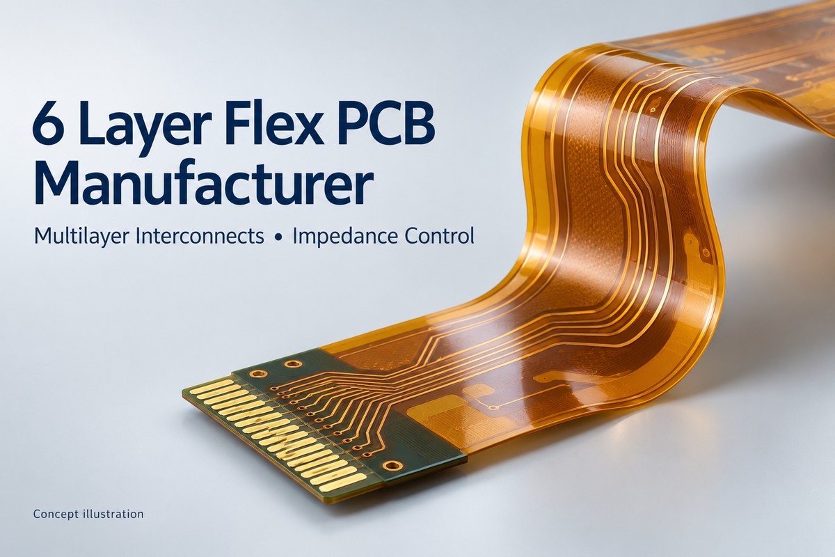 6 Layer Flex PCB Manufacturer with Impedance Control