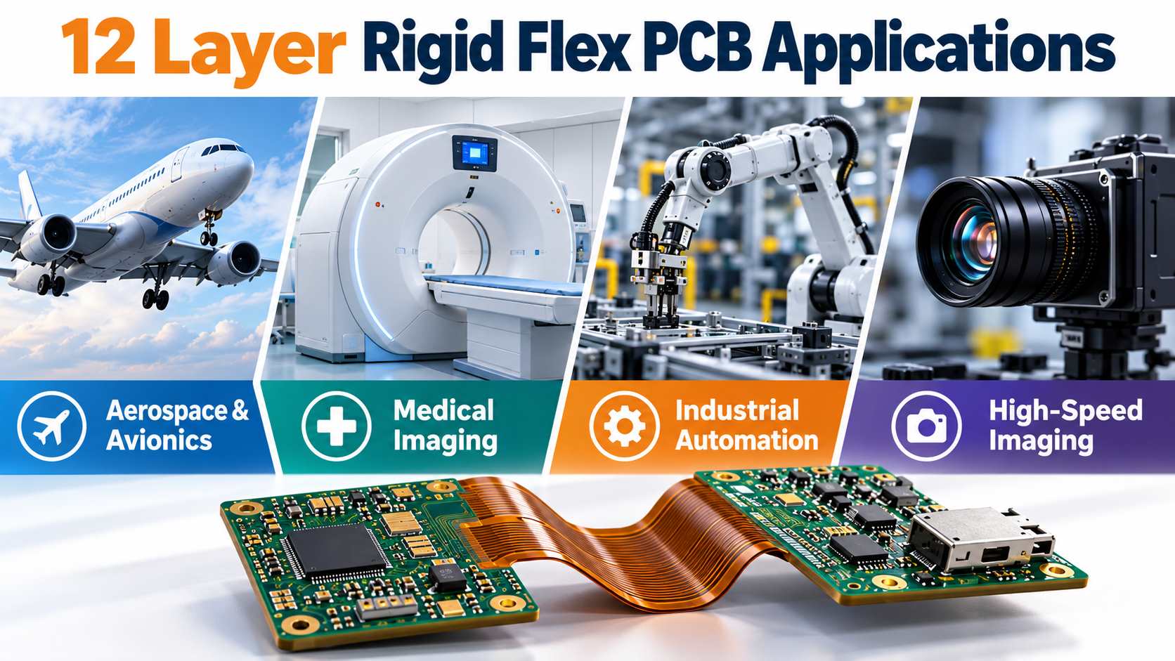 12 Layer Rigid Flex PCB