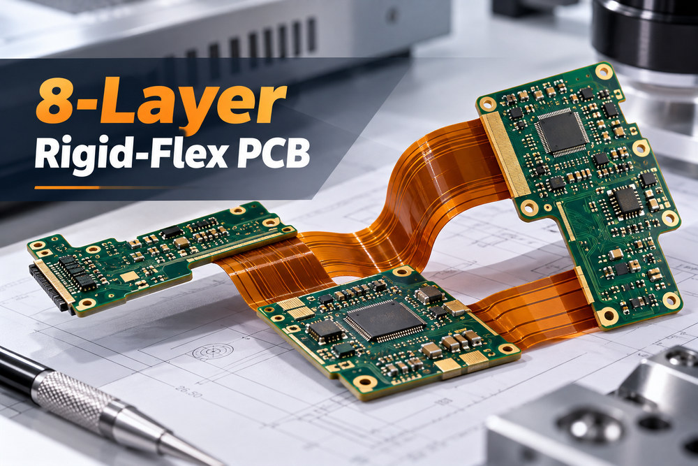8-Layer Rigid-Flex PCB Manufacturer | High Reliability & Free DFM